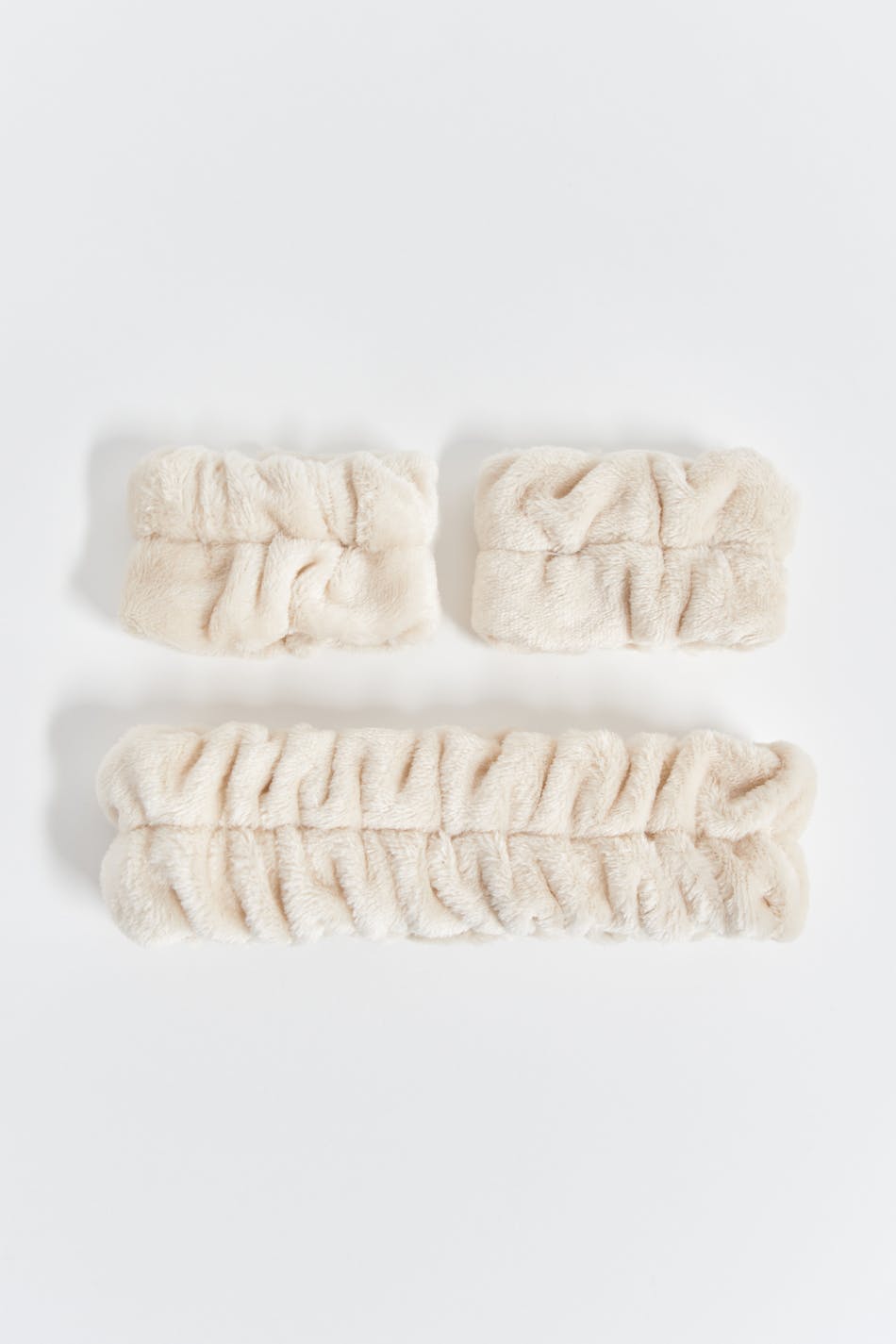 Headband and wristband set - Beige
