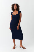 Knitted midi dress - Anise flower