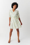 Mini wrap dress - Butter flower