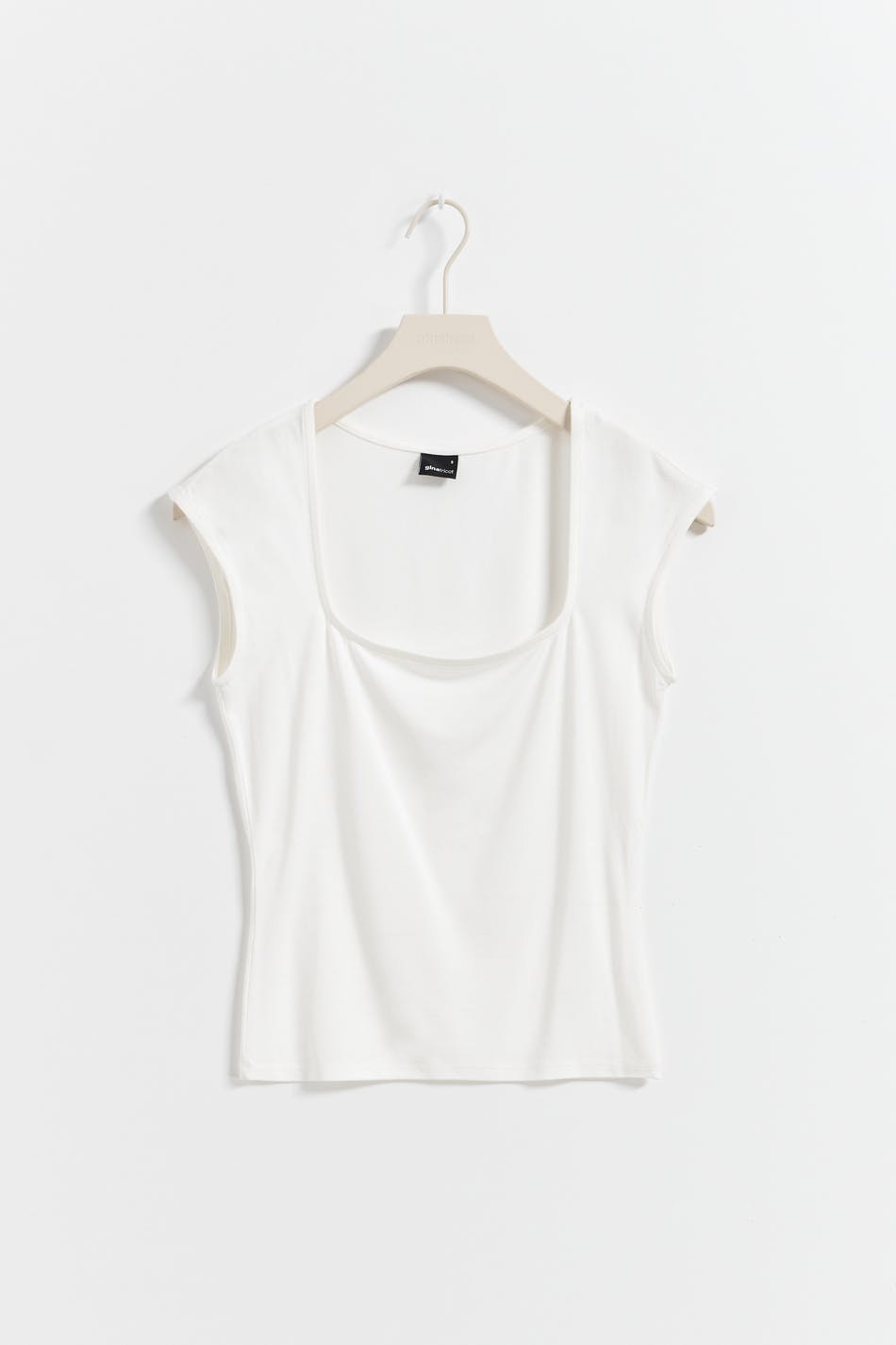 Soft touch tight top - Blanc cassé