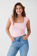 Soft touch tight top - Noir