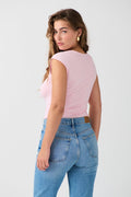 Soft touch tight top - Noir