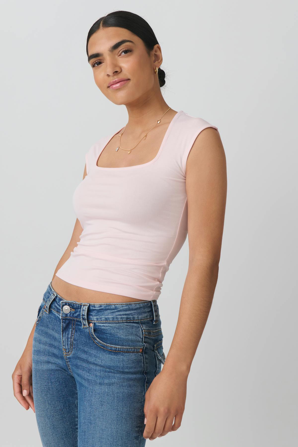 Soft touch tight top - Stone