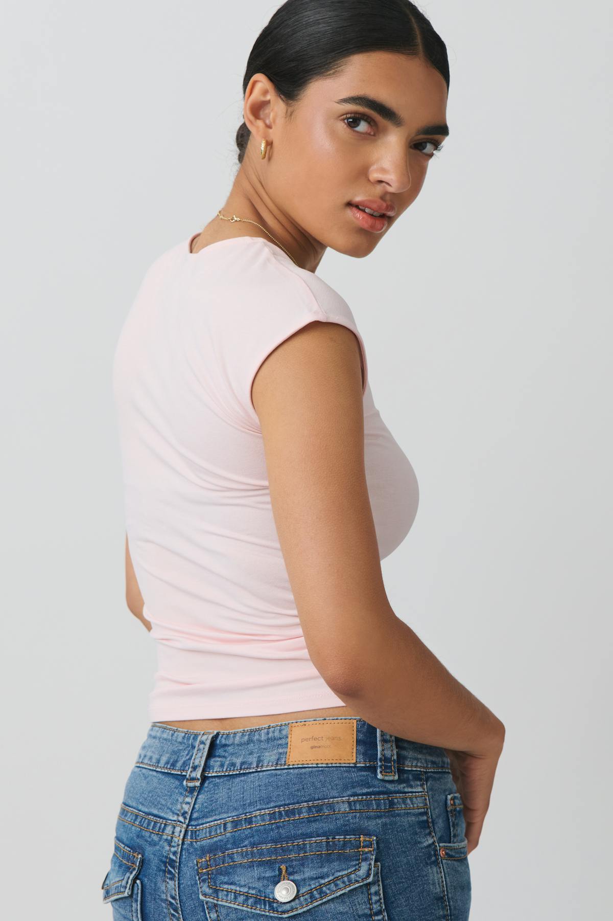 Soft touch tight top - Stone