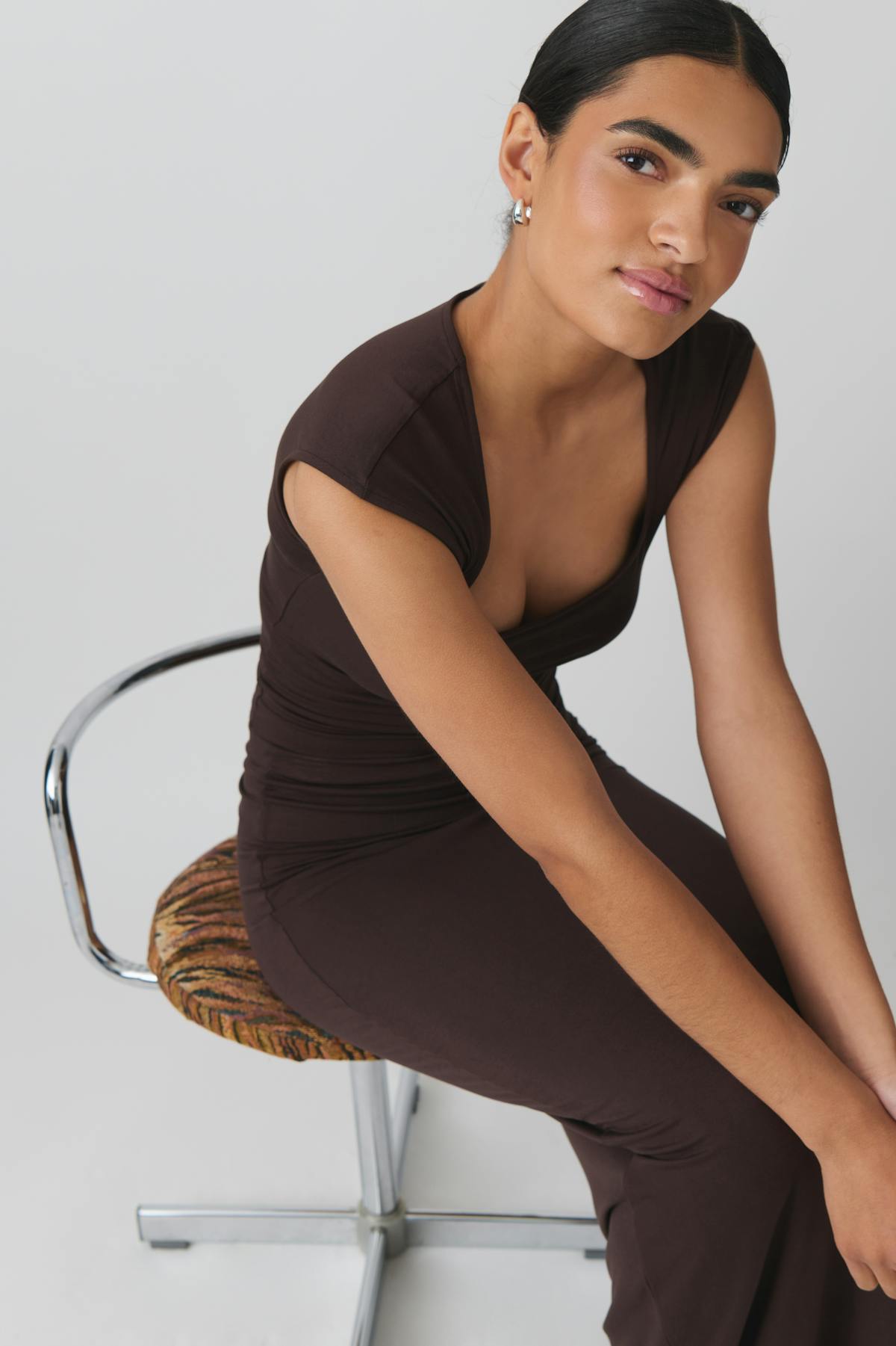 Soft touch tight top - Stone