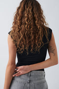 Soft touch tight top - Blanc cassé