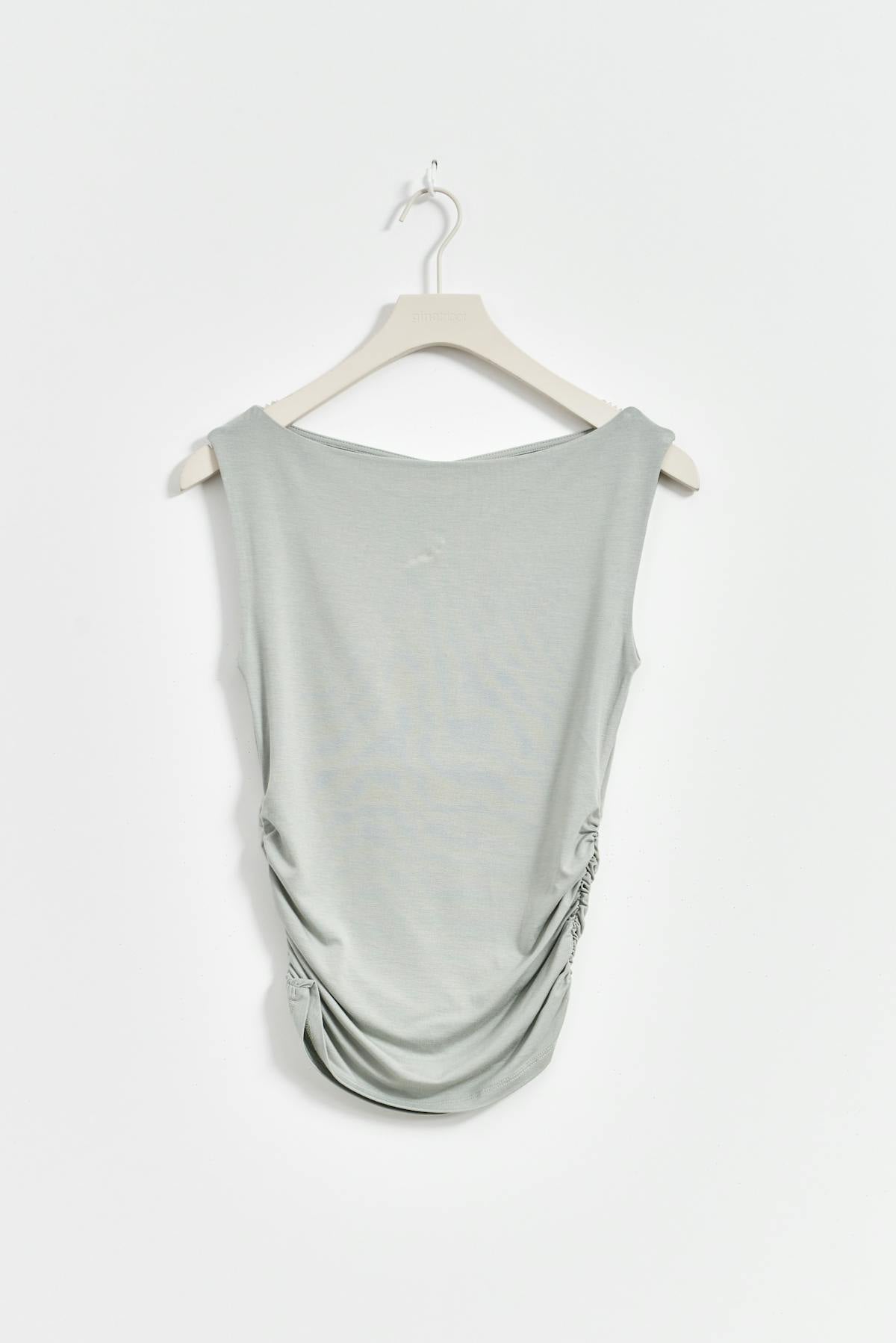 Soft touch boatneck top - Noir