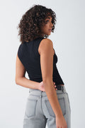Soft touch boatneck top - Pumice stone