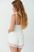 pyjamas shorts - Blanc cassé