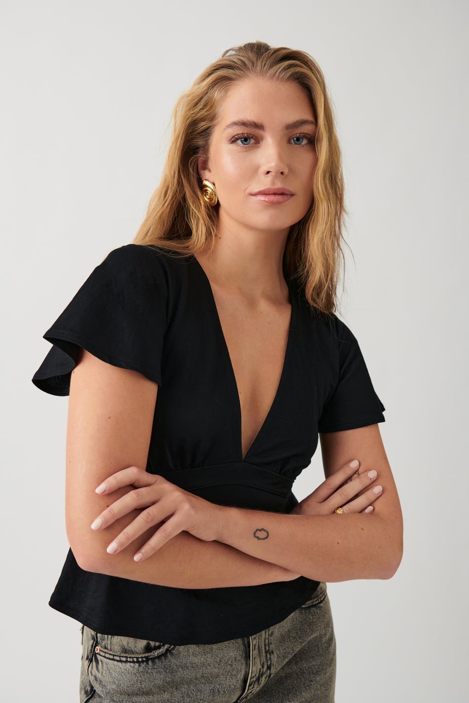 Tie top - Noir