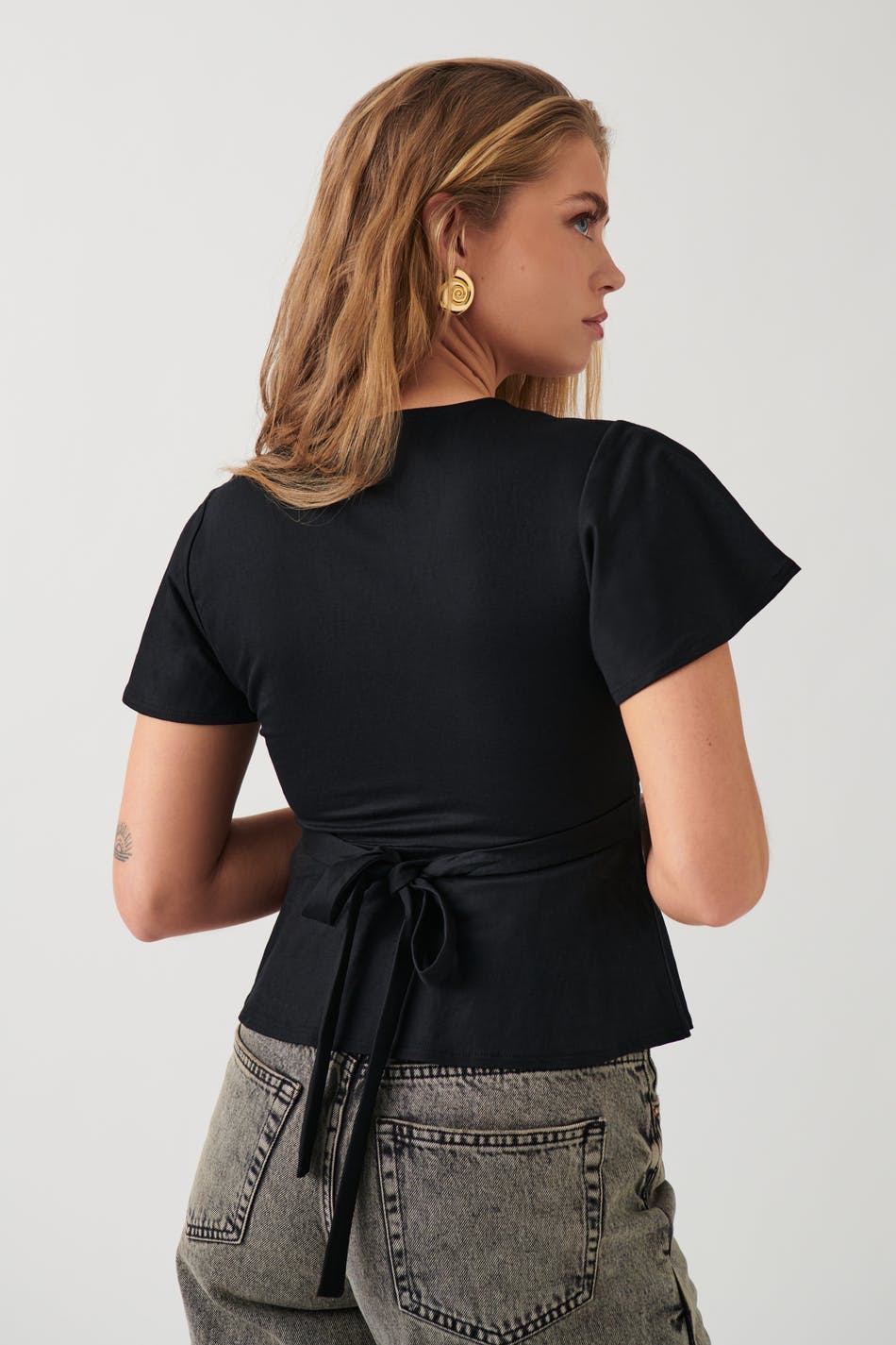 Tie top - Noir