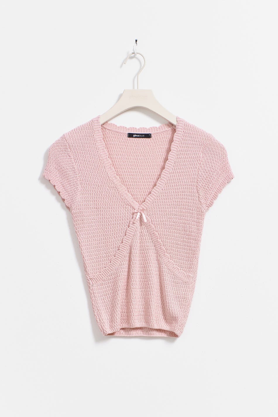 crochet knitted top - Pale lilac