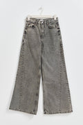 Wedge wide jeans - Tinted black