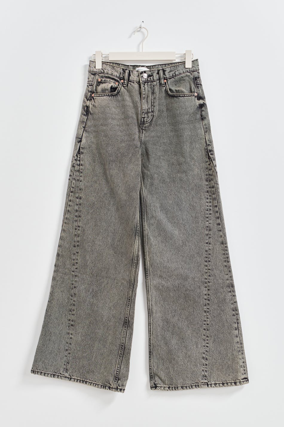 Wedge wide jeans - Tinted black