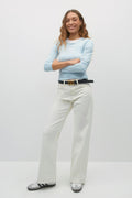 soft touch crew neck top - Stone
