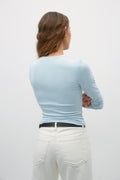 soft touch crew neck top - Stone