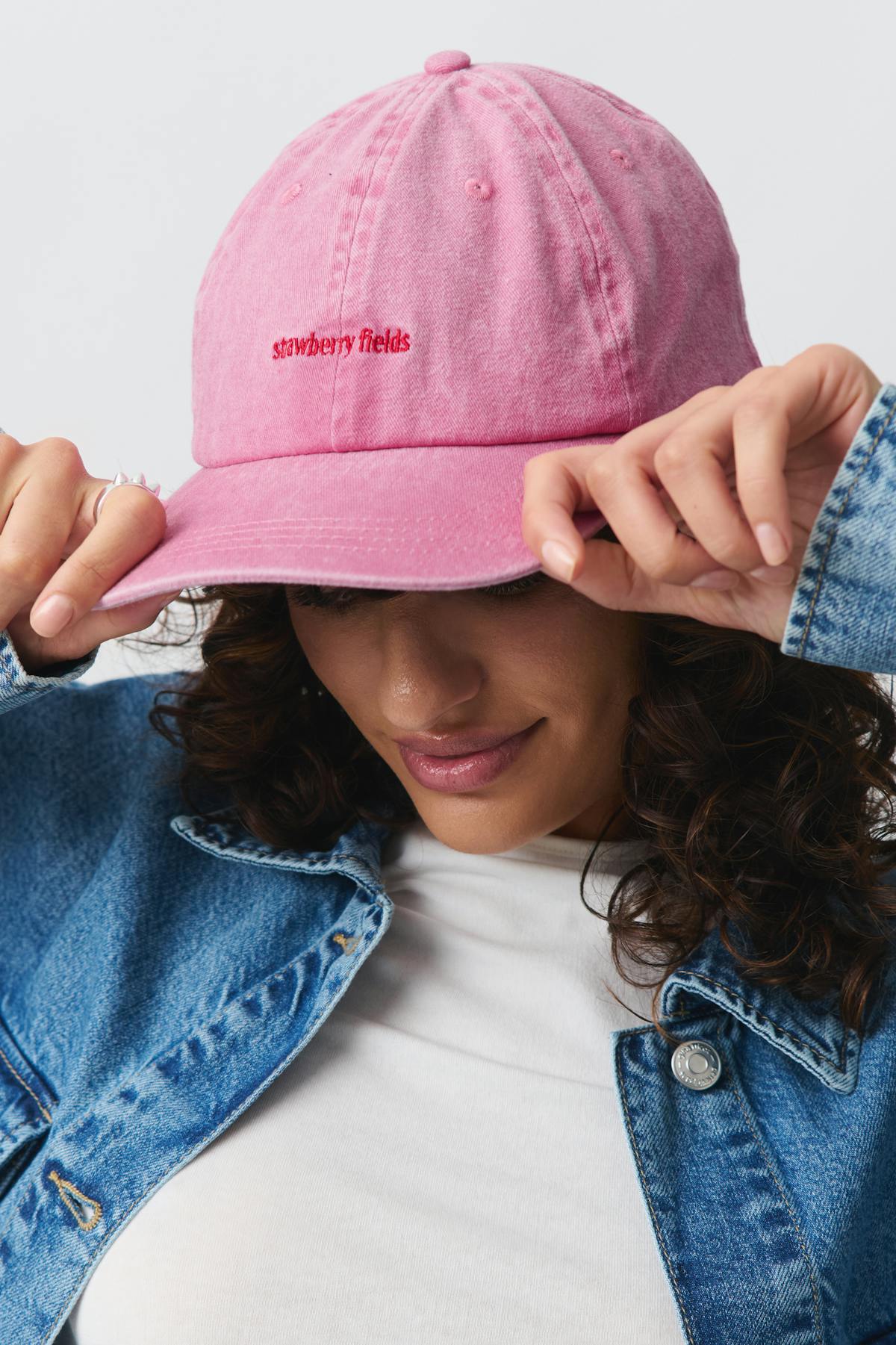 washed cotton cap - Bordeaux