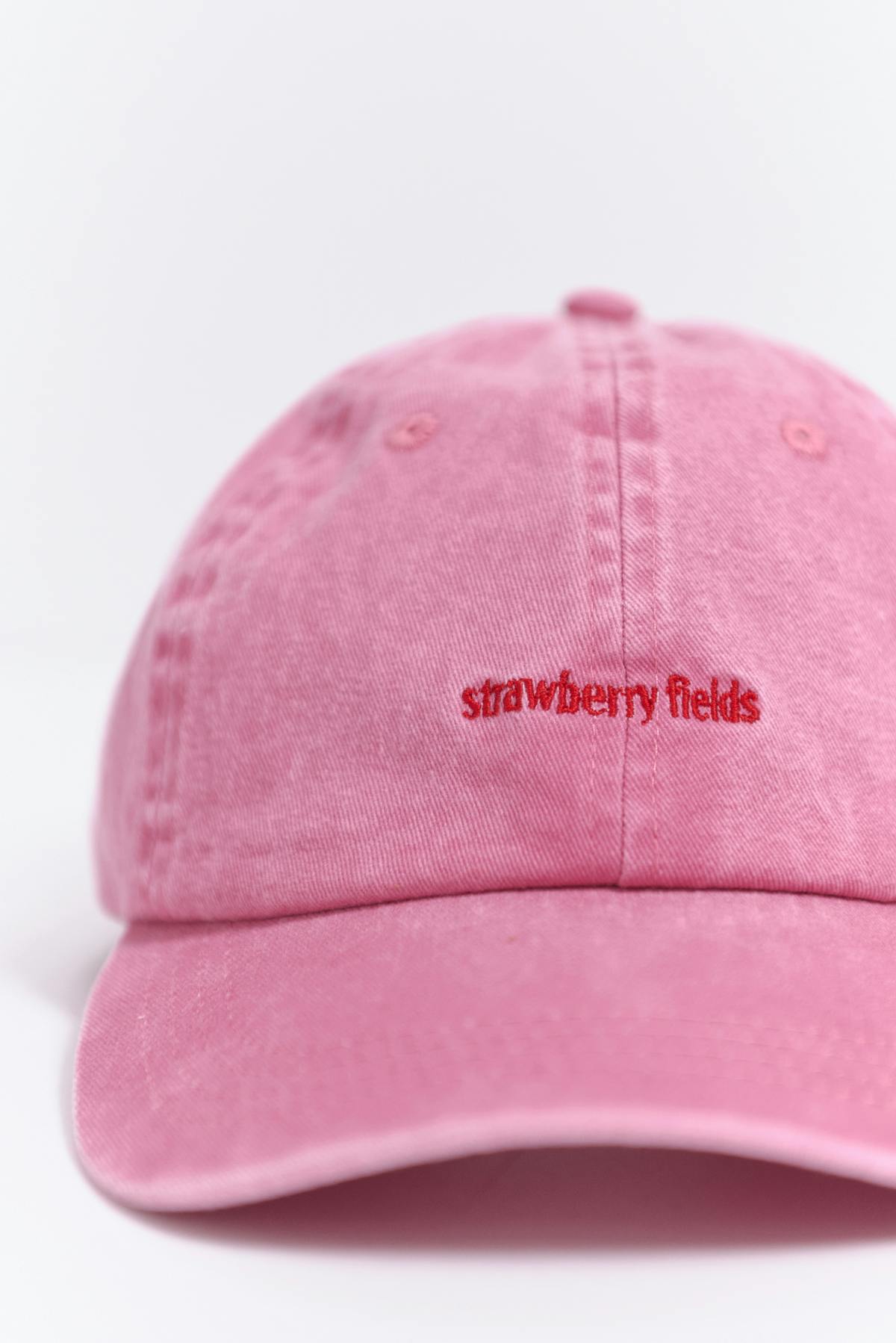 washed cotton cap - Dusty pink