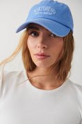 washed cotton cap - Rouge