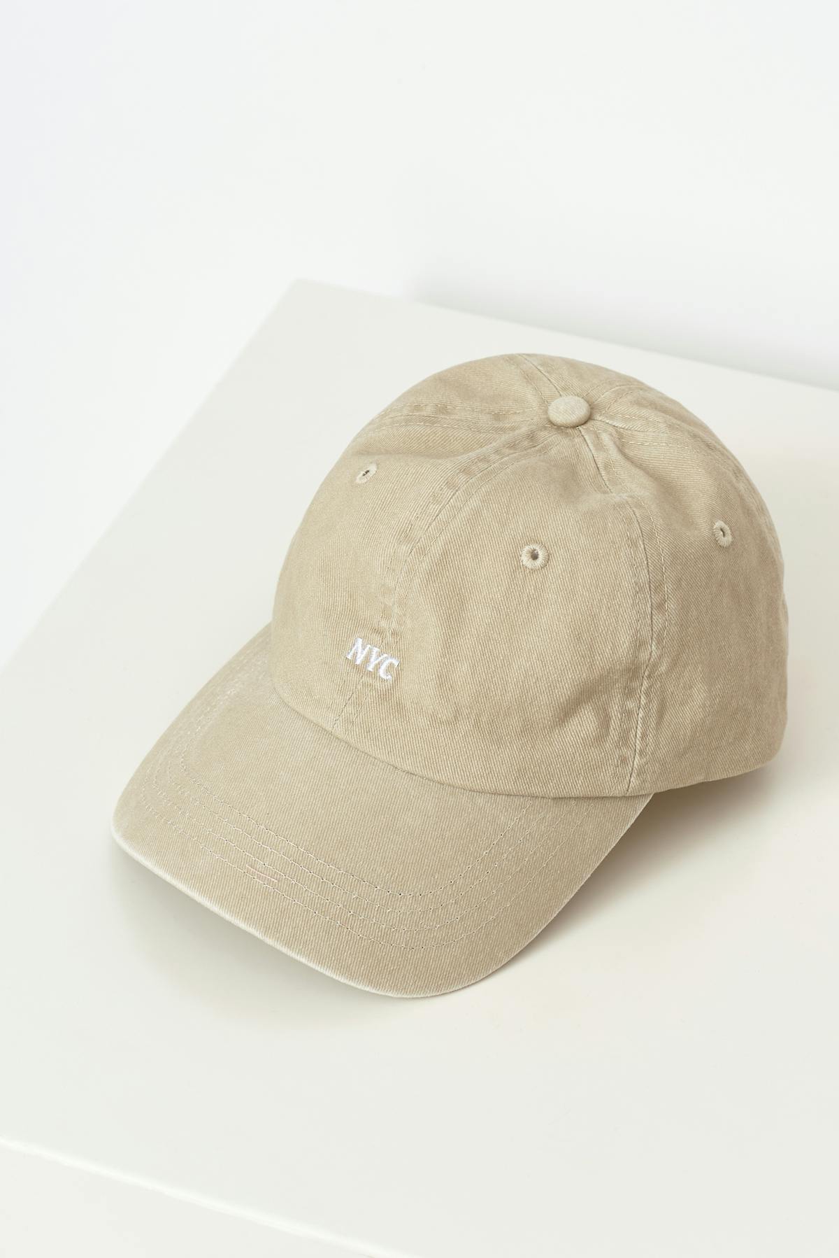 washed cotton cap - Army green