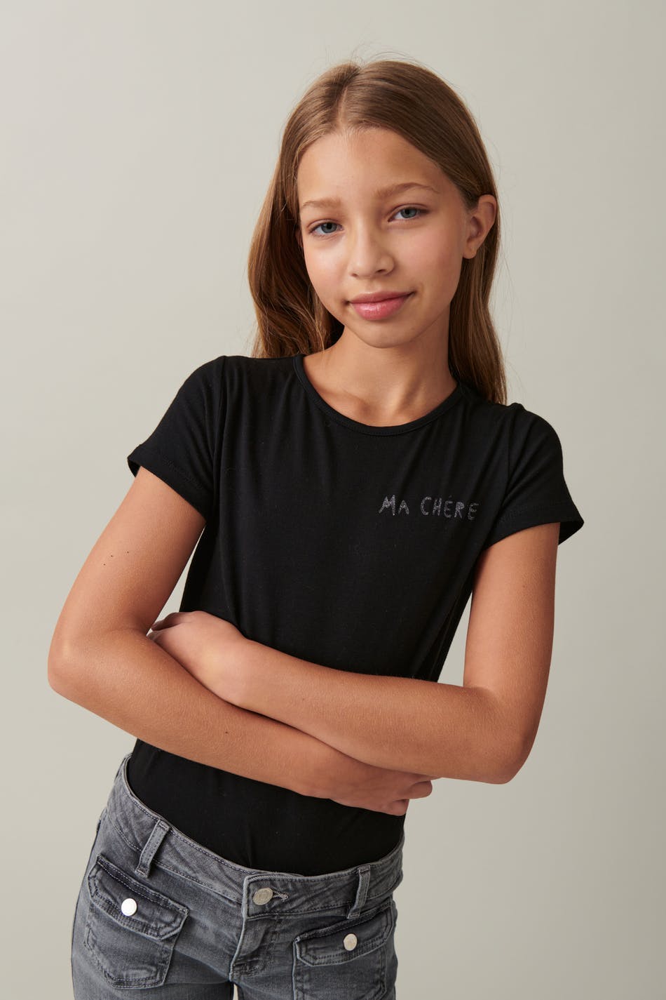 Y tight tee - Black/stars