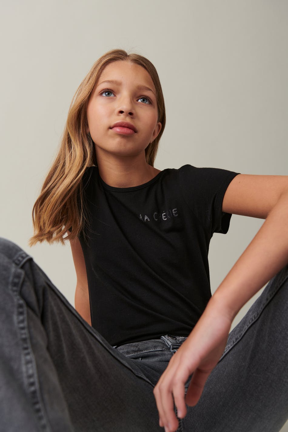 Y tight tee - Black/stars