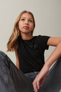 Y tight tee - Black/stars