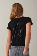 Y tight tee - Black/stars