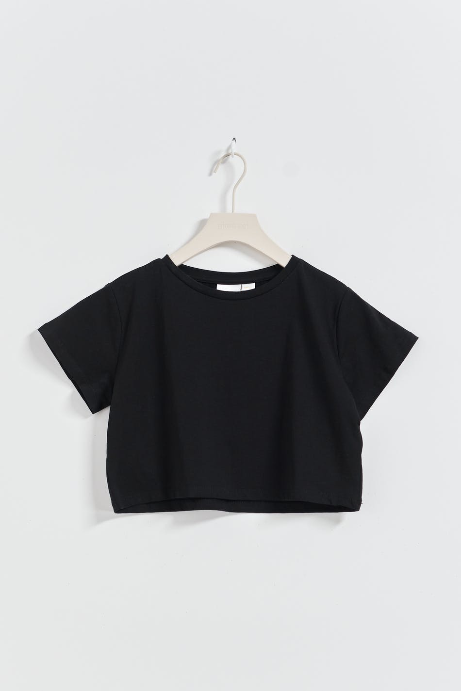 Y cropped tee - Noir