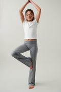 Y printed yoga leggings - Greymel/stars