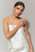 Satin singlet - Blanc cassé