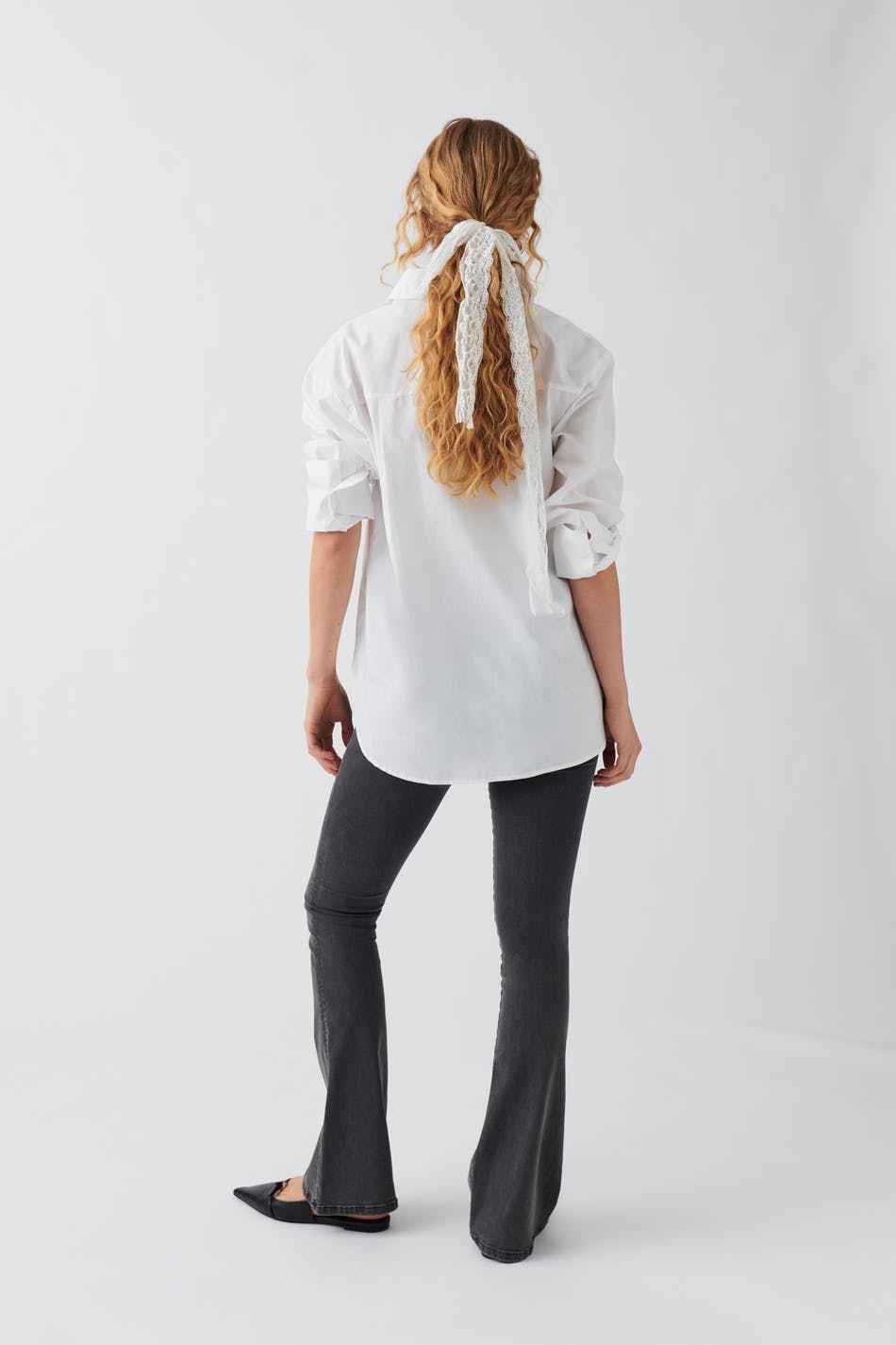 Soft flare jeans - Gris