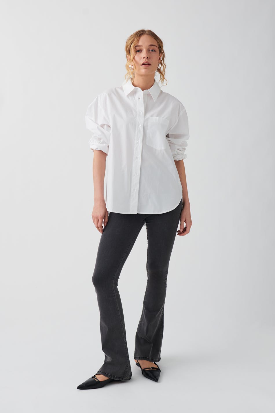 Soft flare jeans - Gris