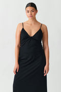 Twisted strap dress - Noir