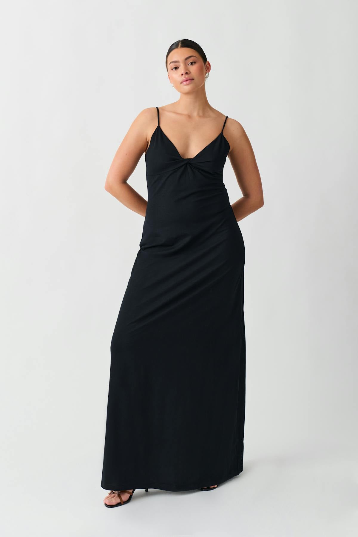 Twisted strap dress - Noir