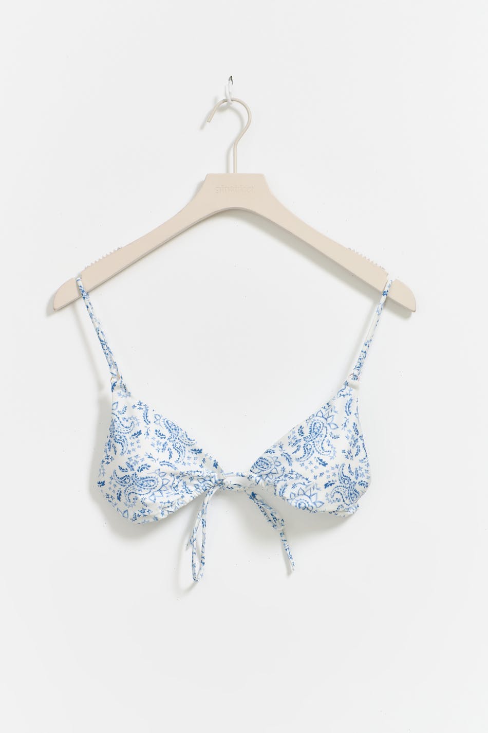Triangel bikini detail top - Paisley/aop