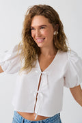 Puff sleeve blouse - Crème