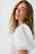 Puff sleeve blouse - Crème