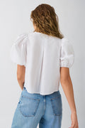 Puff sleeve blouse - Crème