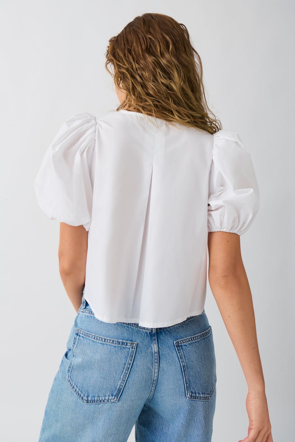 Puff sleeve blouse - Crème