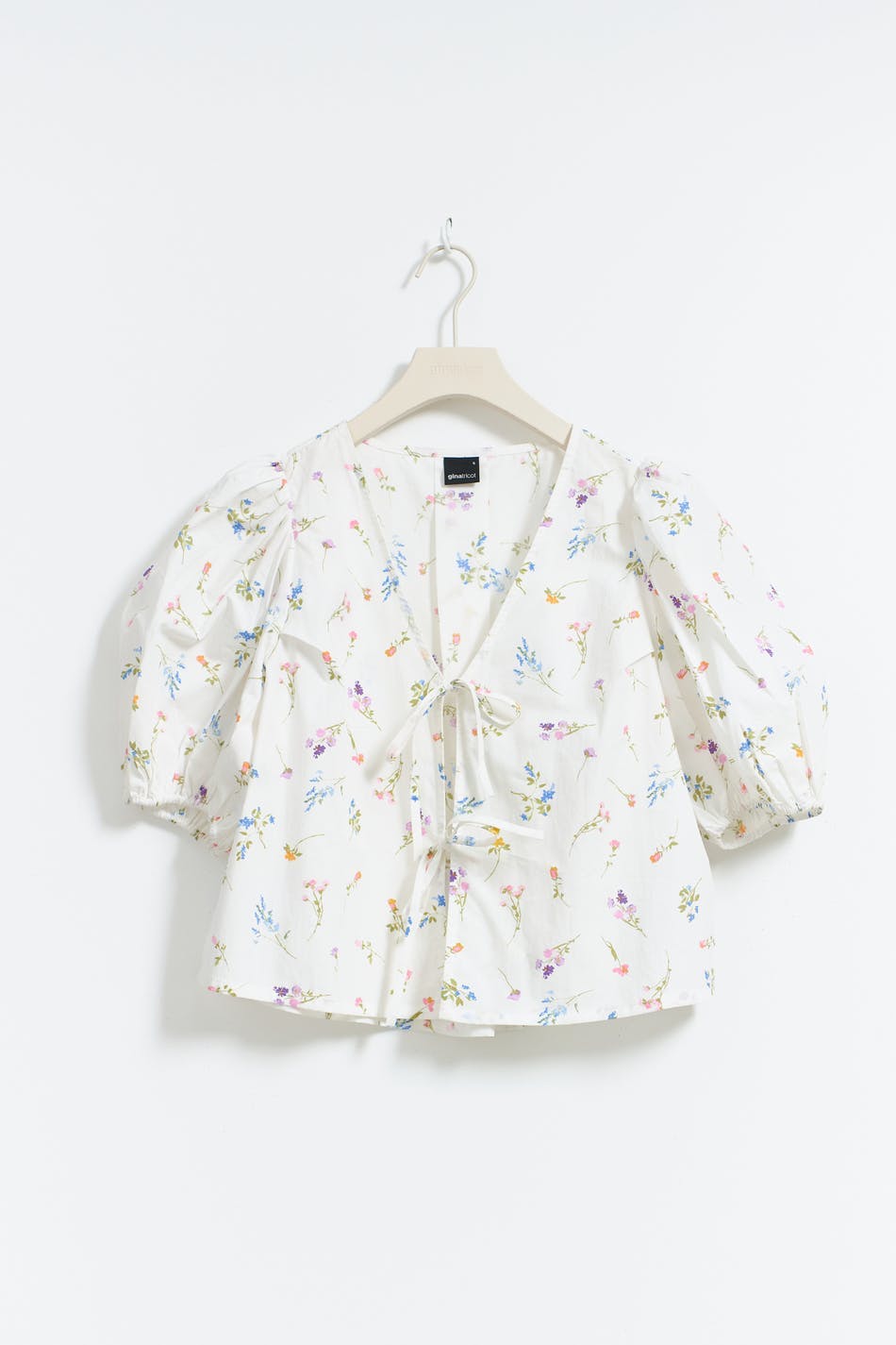 Puff sleeve blouse - Flower aop