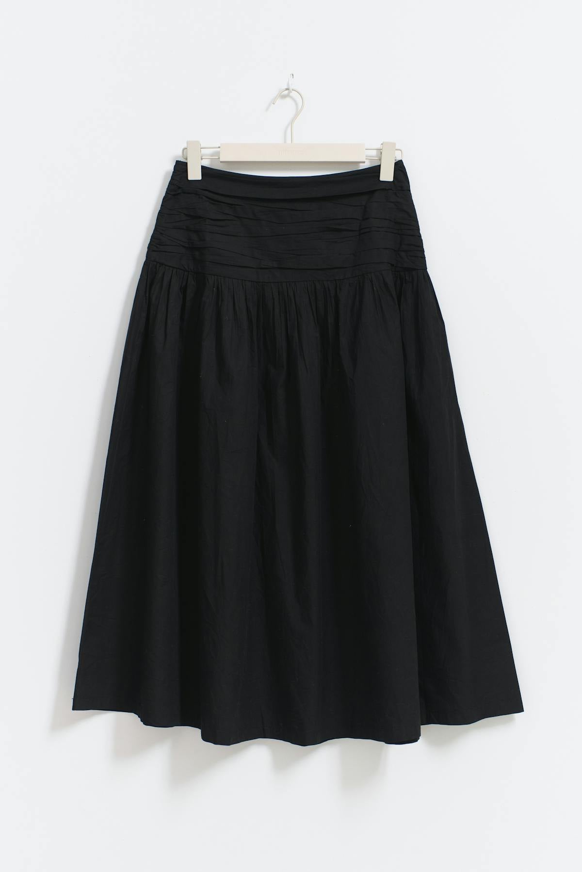 Dropped waist skirt - Noir