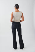 yk bootcut trousers - Noir