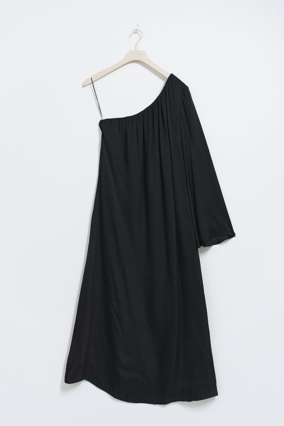 Fluid oneshoulder dress - Noir