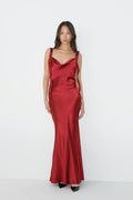 Frill dress - Biking red