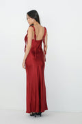 Frill dress - Biking red