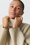 Short scarf jacket - Greige