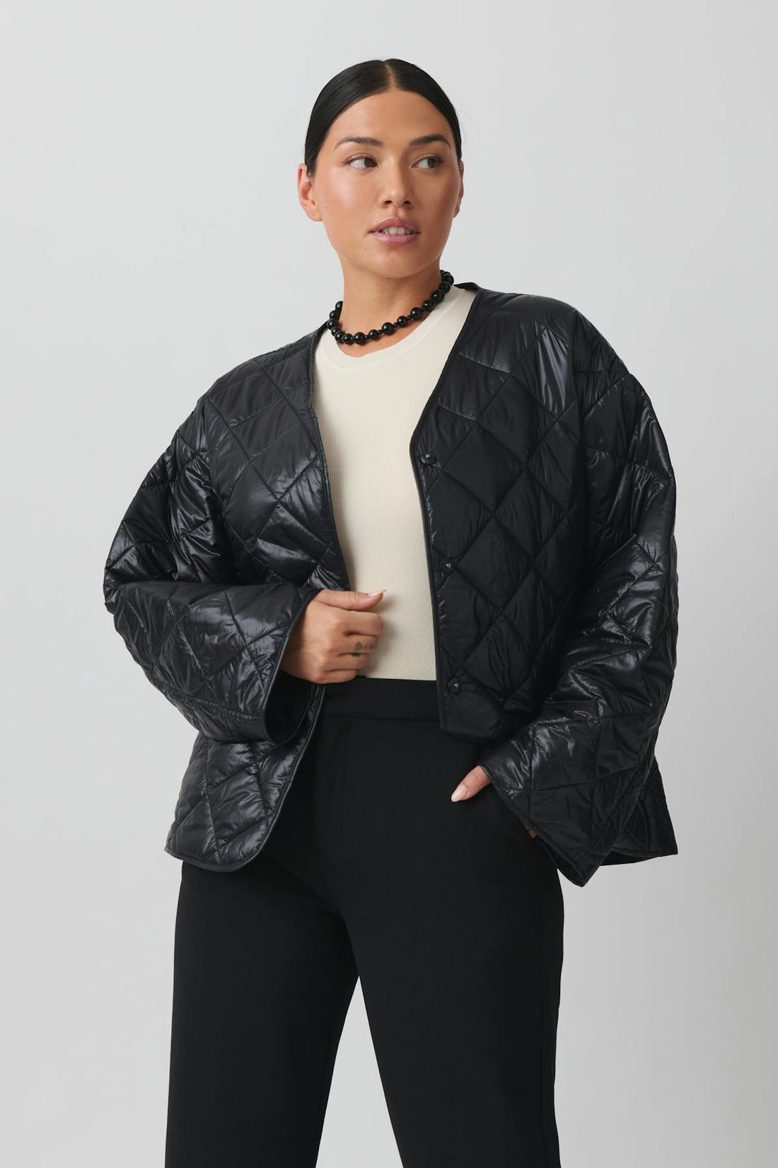 Quilted jacket - Noir
