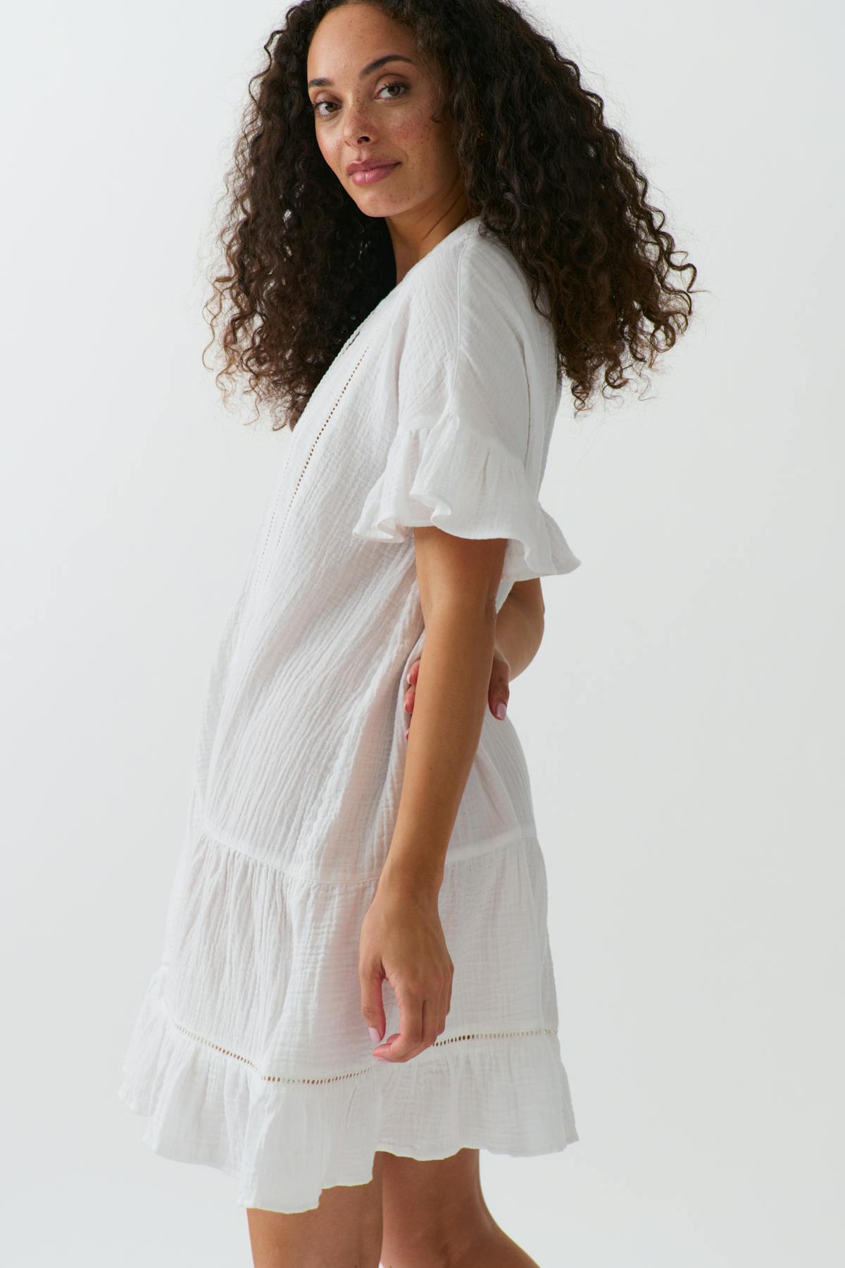 boho beach dress - Blanc