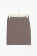 Knitted skirt - Brown melange